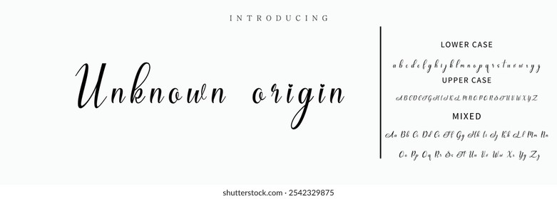 firma Caligrafía de fuentes Logotipo Script Pincel Tipo de fuente Letras de fuentes escritas a mano