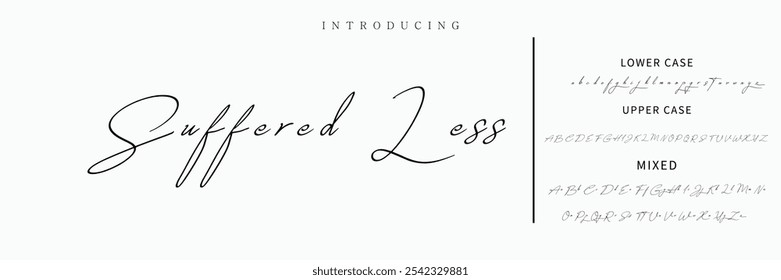 firma Caligrafía de fuentes Logotipo Script Pincel Tipo de fuente Letras de fuentes escritas a mano