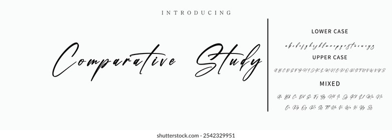 signature Font Calligraphy Logotype Script Brush Font Type Font lettering handwritten