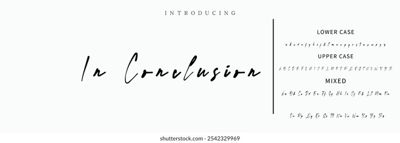 firma Caligrafía de fuentes Logotipo Script Pincel Tipo de fuente Letras de fuentes escritas a mano