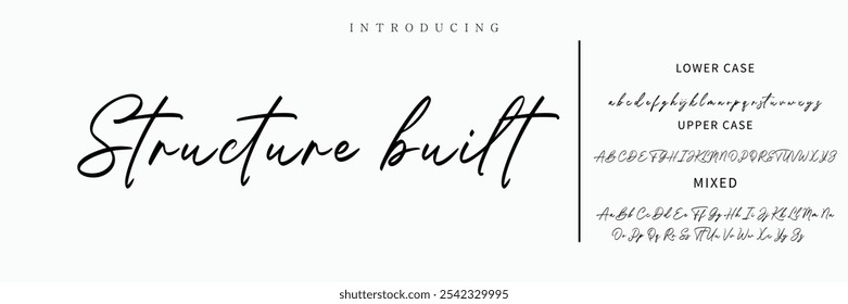 firma Caligrafía de fuentes Logotipo Script Pincel Tipo de fuente Letras de fuentes escritas a mano