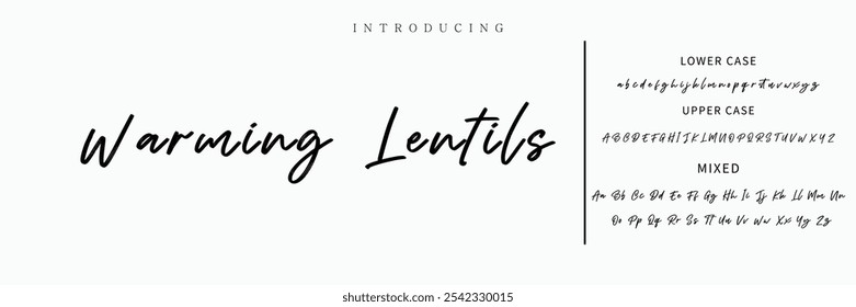 firma Caligrafía de fuentes Logotipo Script Pincel Tipo de fuente Letras de fuentes escritas a mano