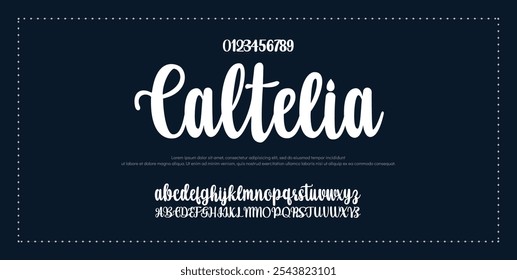 Fonte da Assinatura Caligrafia Logotipo Script Tipo de Fonte Letras de fonte manuscritas