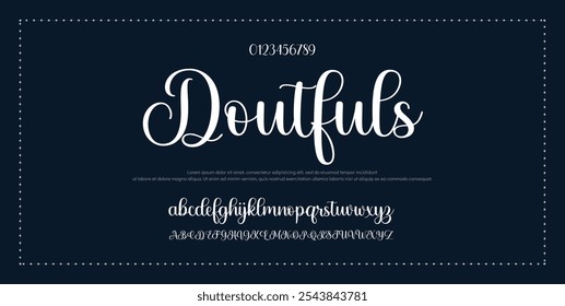 Signature Font Calligraphy Logotype Script Font Type Font lettering handwritten