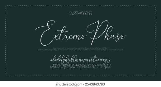 Signature Font Calligraphy Logotype Script Font Type Font lettering handwritten