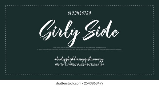 Signature Font Calligraphy Logotype Script Font Type Font lettering handwritten