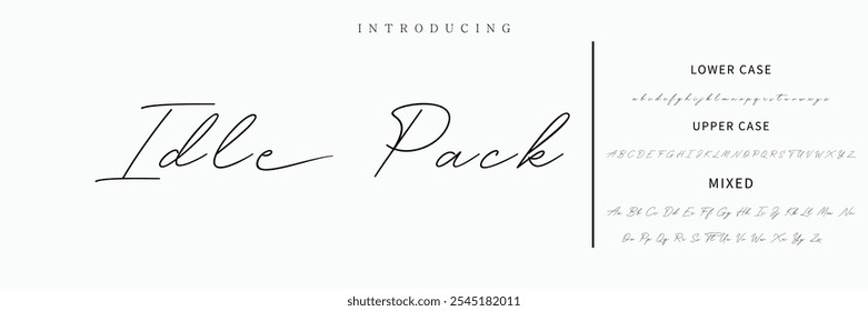 Signature Font Calligraphy Logotype Script Tipo de fuente Letras de fuentes escritas a mano