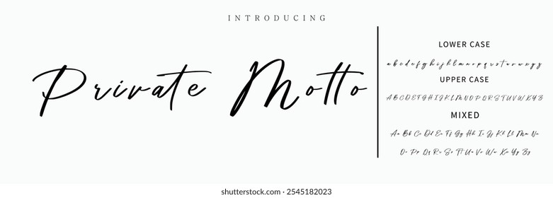 Signature Font Calligraphy Logotype Script Font Type Font lettering handwritten