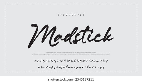 Signature Font Calligraphy Logotype Script Tipo de fuente Letras de fuentes escritas a mano