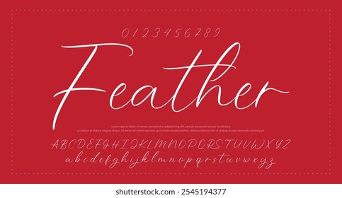 Fonte da Assinatura Caligrafia Logotipo Script Tipo de Fonte Letras de fonte manuscritas