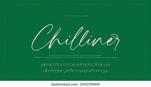 Signature Font Calligraphy Logotype Script Tipo de fuente Letras de fuentes escritas a mano