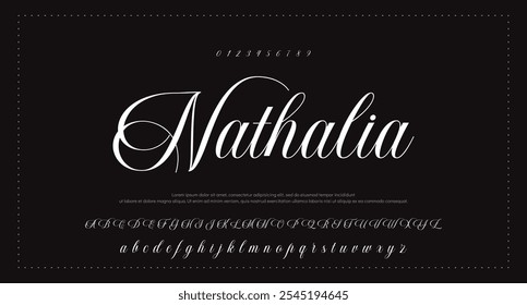 Signature Font Calligraphy Logotype Script Brush Font Type Font lettering handwritten