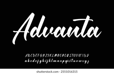 Signature Font Calligraphy Logotype Script Brush Tipo de fuente Letras de fuentes escritas a mano