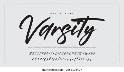 Signature Font Calligraphy Logotype Script Brush Tipo de fuente Letras de fuentes escritas a mano