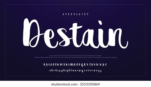 Signature Font Calligraphy Logotype Script Tipo de fuente Letras de fuentes escritas a mano