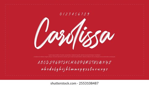 Signature Font Calligraphy Logotype Script Brush Tipo de fuente Letras de fuentes escritas a mano