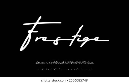 signature Font Calligraphy Logotype Script Brush Font Type Font lettering handwritten