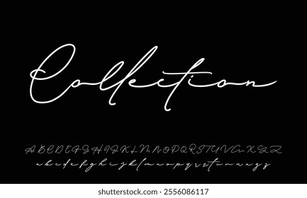 signature Font Calligraphy Logotype Script Brush Font Type Font lettering handwritten