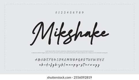 signature Font Calligraphy Logotype Script Brush Font Type Font lettering handwritten