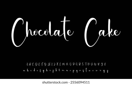 signature Font Calligraphy Logotype Script Brush Font Type Font lettering handwritten