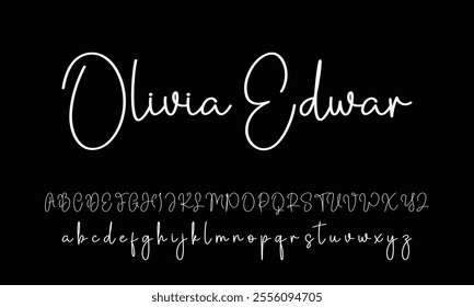 Signature Font Calligraphy Logotype Script Font Type Font lettering handwritten