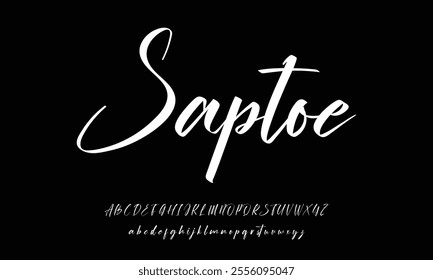 signature Font Calligraphy Logotype Script Brush Font Type Font lettering handwritten