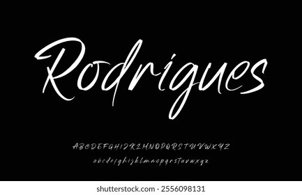 signature Font Calligraphy Logotype Script Brush Font Type Font lettering handwritten