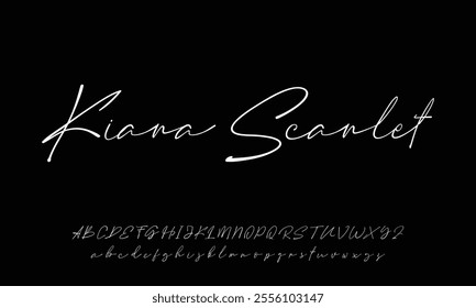 signature Font Calligraphy Logotype Script Brush Font Type Font lettering handwritten