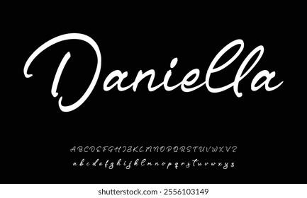 signature Font Calligraphy Logotype Script Brush Font Type Font lettering handwritten