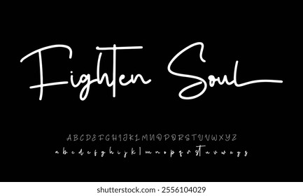 signature Font Calligraphy Logotype Script Brush Font Type Font lettering handwritten