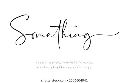 Signature Font Calligraphy Logotype Script Font Type Font lettering handwritten