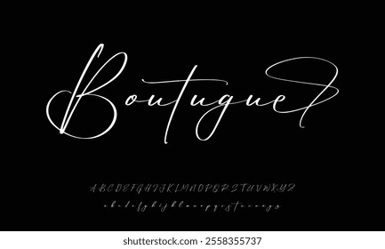 Signature Font Calligraphy Logotype Script Font Type Font lettering handwritten