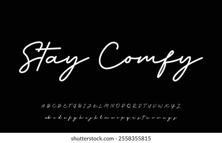 Signature Font Calligraphy Logotype Script Brush Font Type Font lettering handwritten