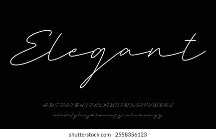 signature Font Calligraphy Logotype Script Brush Font Type Font lettering handwritten