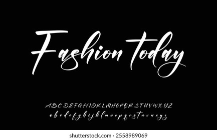 Signature Font Calligraphy Logotype Script Brush Font Type Font lettering handwritten