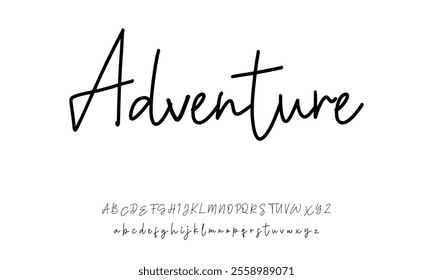 Signature Font Calligraphy Logotype Script Brush Font Type Font lettering handwritten