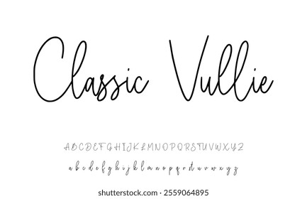 signature Font Calligraphy Logotype Script Brush Font Type Font lettering handwritten
