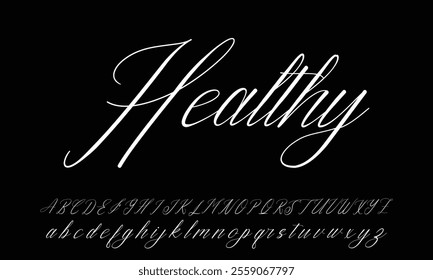 signature Font Calligraphy Logotype Script Brush Font Type Font lettering handwritten