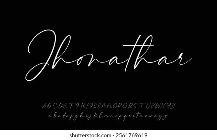 Signature Font Calligraphy Logotype Script Font Type Font lettering handwritten