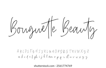 signature Font Calligraphy Logotype Script Brush Font Type Font lettering handwritten