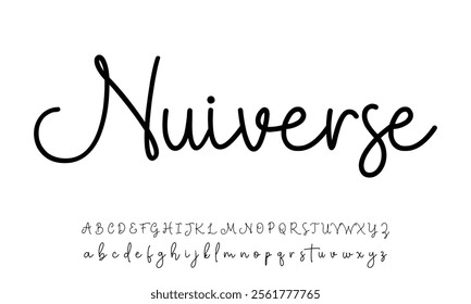 Signature Font Calligraphy Logotype Script Font Type Font lettering handwritten