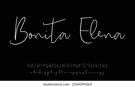 signature Font Calligraphy Logotype Script Brush Font Type Font lettering handwritten
