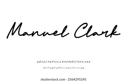 signature Font Calligraphy Logotype Script Brush Font Type Font lettering handwritten