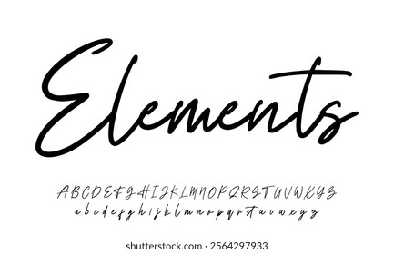 signature Font Calligraphy Logotype Script Brush Font Type Font lettering handwritten