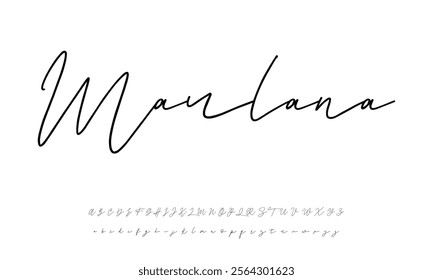 Signature Font Calligraphy Logotype Script Font Type Font lettering handwritten