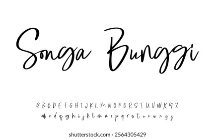 signature Font Calligraphy Logotype Script Brush Font Type Font lettering handwritten