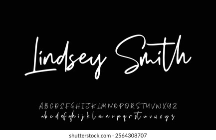 Signature Font Calligraphy Logotype Script Font Type Font lettering handwritten