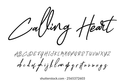 Signature Font Calligraphy Logotype Script Font Type Font lettering handwritten