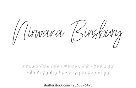 signature Font Calligraphy Logotype Script Brush Font Type Font lettering handwritten