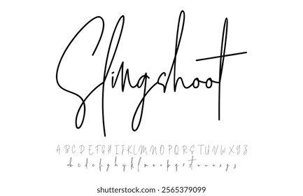signature Font Calligraphy Logotype Script Brush Font Type Font lettering handwritten